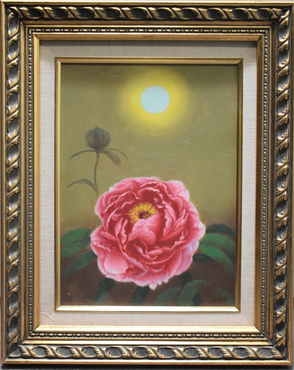 Recommended oil paintings to find! Zenwao 4F Peony Oil paintings Oil paintings Masamitsu Gallery, painting, oil painting, Nature, Landscape painting