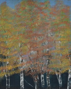 Art hand Auction صفقة زيتية! هارويوشي تادا, رقم 15 معرض ألوان الخريف ماساميتسو, تلوين, طلاء زيتي, طبيعة, رسم مناظر طبيعية