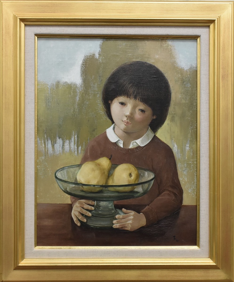 Super trouvaille ! Kazumi Aoki, Numéro 6, Fruits d'automne, peinture à l'huile, Galerie Masami, Peinture, Peinture à l'huile, Portraits