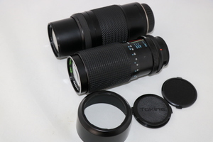 RMC Tokina 80-200mm F4 For Canon FD ジャンク+Tokina AF 100-300mm F5.6-6.7 For Minolta(Sony) A-Mount 2本Set 難有品