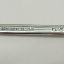 Snap-on スナップオン コンビネーションギヤレンチ 9/16 全長約23.5cm ハンドツール 工具 ∴WK937_画像9