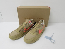 OFF-WHITE × NIKE AIR MAX 90' DESERT ORE AA7293-200 28.5cm 美品 中古 ◆SH6467_画像1