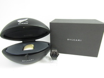 BVLGARI ブルガリ クロノスプリント ダニエルロート オールブラックス BRE56BSBLDCHS 時計 ステンレス (SS) x ラバー ▼SB4733_画像1