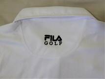 FILA GOLF フィラ ゴルフ 吸汗速乾 UV CUT ストレッチ 半袖ポロシャツ　LL　白_画像4