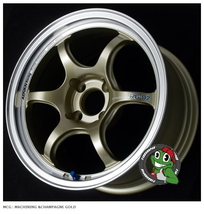 新品 ADVAN Racing アドバンレーシング RG-D2 17X7.5J 5/100(M14) +38 MCG シャンパンゴールド 86 BRZ シエンタ カローラスポーツ 等_画像3