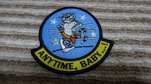 ANYTIME BABY F-14 TOMCAT ワッペン パッチ U.S.NAVY A-2/N-2B/N-3Bにどうぞ