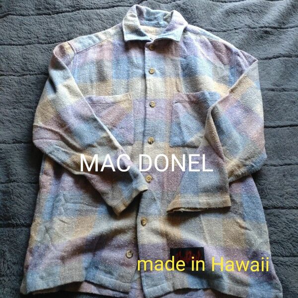 ヴィンテージMAC DONEL made in Hawaii長袖シャツ