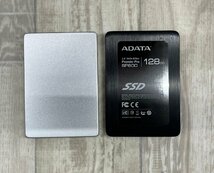 2枚セット Adata　SSD 128GB/120GB　使用時間　838時間/17432時間　CrystalDiskInfoにて[正常] 　確認済　ＭＱ319_画像1