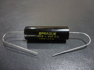 SPRAGUE 0.015μF 600V Vintage フィルムコンデンサー 未使用品