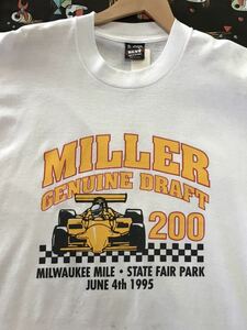 Miller Genuine Draft 200 Tシャツ インディ　レーシング　　ミラー　ビール　レース　アメリカ　ビンテージ　世田谷ベース　古着