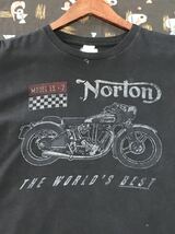 Norton The World Best Tシャツ　ノートン　バイク　イギリス　モーターサイクル　アメリカ　ビンテージ　古着　アメカジ_画像1