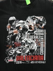 MotoGP 2014 Tシャツ　モトGP バイクレース　グランプリ　レーシング　ブァレンチィアナア　アメリカ　ビンテージ　古着　アメカジ