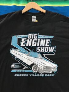 Big Engine Show Tシャツ　ウィスコンシン州　カーショー　アメリカ　ビンテージ　アメ車　V8 マッスルカー　古着　アメカジ