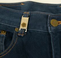 ●KENZO JEANSケンゾージーンズデニムパンツ(ネイビー,W76,富嶽三十六景 葛飾北斎,日本製)USED_画像6