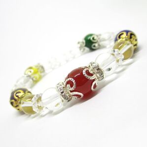 【マルチカラーブレスレット】天然石ブレスレット パワーストーン