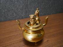【収集品】真鍮製香炉 仏壇 仏具 仏教美術（ほ）4701　M_画像5