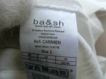 ba&sh CARMEN 半袖 バック ボタン カットソー 1 ホワイト バッシュ_画像4