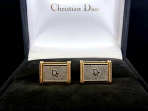 *N4468*# прекрасный товар #[Dior] Dior [ серебряный * Gold ]# запонки!