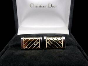 *N4475*# прекрасный товар #[Dior] Dior [ серебряный * Gold ]# запонки!