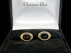 *N4481*# прекрасный товар #[Dior] Dior [ Gold ]# запонки!