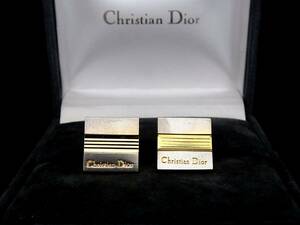 *N4485*# хорошая вещь #[Dior] Dior [ серебряный * Gold ]# запонки!