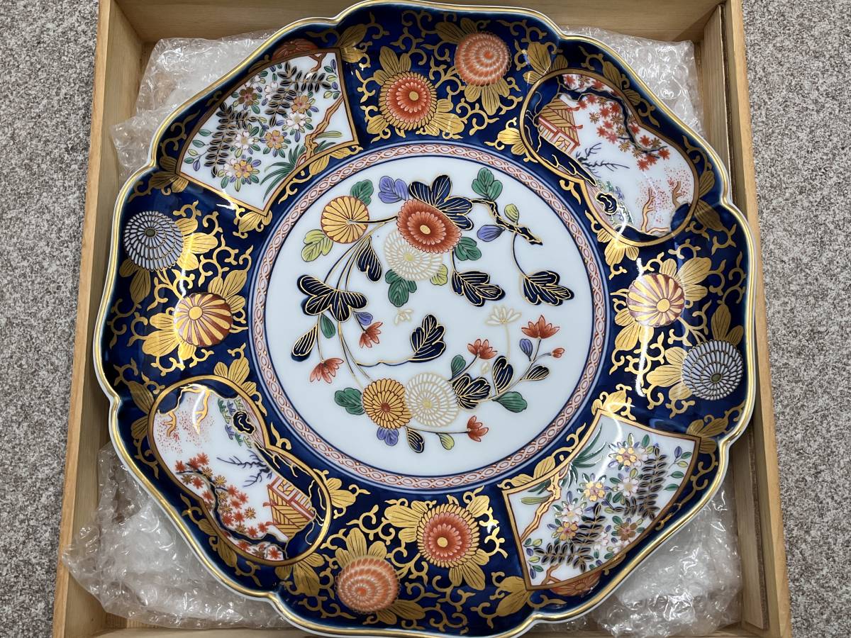 ✨新作揃え✨ 其泉 『琳派古伊万里 盛皿・中』 大皿 32cm - technicomm