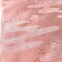 H1562 京都 高級 正絹 絽 帯揚げ 夏用 横絽 帯 着物 訪問着 小紋 和装小物 シルク スカーフ スカーフベルト 絹100％_画像3