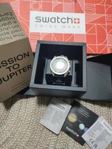 新品 未使用 SWATCH OMEGA コラボ ベージュ ブラック スウォッチ オメガ MISSION TO JUPITER スウォッチ オメガ スピードマスター_画像2