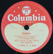 【SP盤レコード・ヒビ有】Columbia TAMMY(タミイ)/FASCINATION(魅惑のワルツ) RAY ELLIS HIS GYPSIES レイ・エリス/SPレコード_画像5