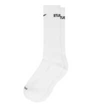 STUSSY × NIKE DRI-FIT CREW SOCKS White 白 Mサイズ 23～25cm ソックス 靴下 オンライン購入品 新品未使用 ステッカー付き_画像1