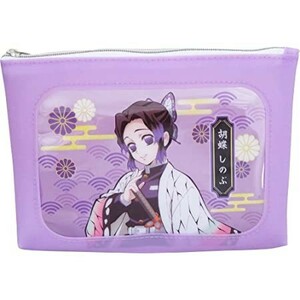 ◆送料無料◆ Demon Slayer Kimetsu no Yaiba Shinobu Kocho pouch makeup small bag 鬼滅の刃 胡蝶 しのぶ ウィンドウ ポーチ バッグ 鬼滅