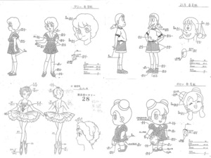 ①魔法使いサリー　製作用資料　設定資料