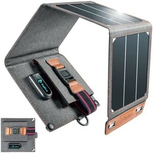 [ new goods free shipping ]BigBlue 14w super light weight solar charger 1USB port solar panel folding type sudden speed charge Sunpower