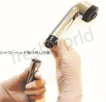 【新品送料無料】水道 蛇口 キッチン 水道 蛇口 キッチン シャワー 混合栓　シングルレバー_画像7