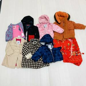 a00821 子供服 60～90まとめ売り POLO/GAP×Disney/BEBE/ZARA/Petit main/COMME CA ISMなどキッズブランド 福袋 42点セット 大量 洋服 男女