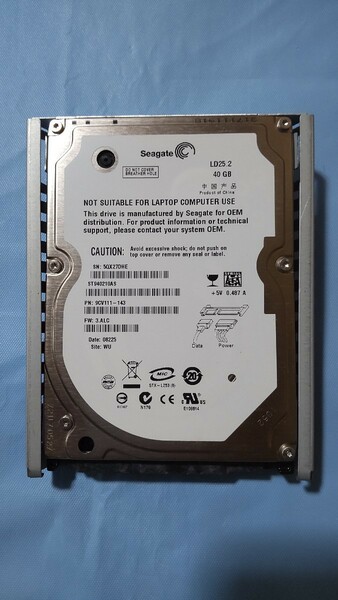 内蔵型ハードディスク 40GB Seagate 中古