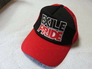 EXILE PRIDE エグザイル 帽子 キャップ サイズフリー 後部でサイズ調整ができます メッシュ 未使用