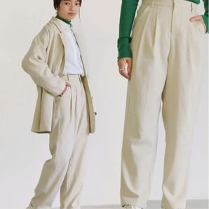 select moca完売2022 AW ピーチスキンタックパンツ