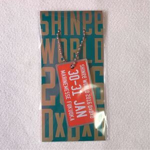 SHINee WORLD 2016 会場限定 グッズ メモリアルプレートチャーム 福岡 マリンメッセ 1/30-31