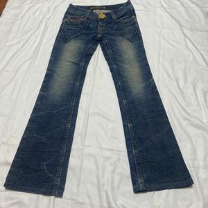 02 REDPEPPER red pepper flair jeans size 25 inscription Korea made 
