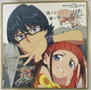 未使用 劇場版 グリッドマンユニバース 入場特典 内海将 飛鳥川ちせ 描き下ろしミニ色紙 #グリッドマン #ダイナゼノン