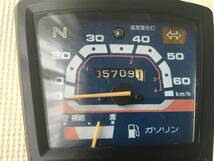 カブ50カスタム 純正 スピードメーター(PH74)60 5709km_画像2