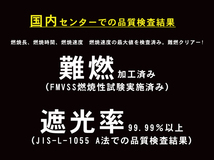 トラック カーテン 難燃 トラック用遮光 プリーツ 仮眠カーテン 幅240ｃｍ×丈85ｃｍｘ２枚 (総幅480cm)_画像2