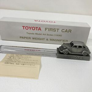 523　希少　トヨタ　1936　AAモデル　First　Car　ペーパーウェイト　ルーペ　レトロ　セダン　中古美品