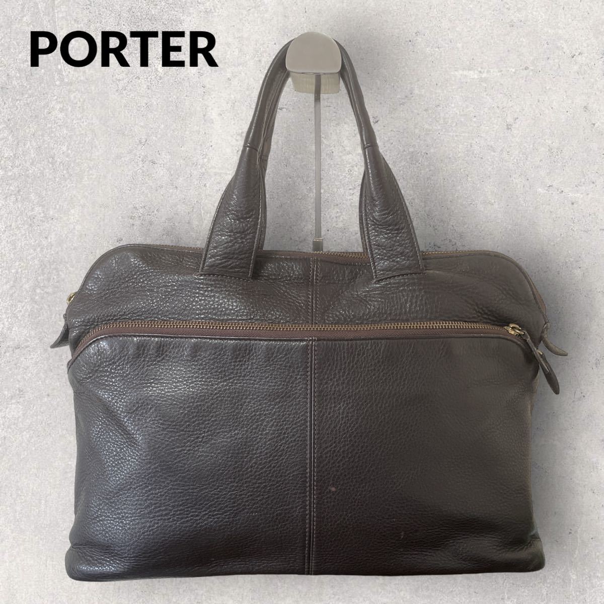 PORTER ポーター センシュアス レザー トートバッグ S ブラウン｜Yahoo