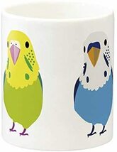 セキセイインコのイラストのマグカップ：フォトマグ（世界の野鳥シリーズ）_画像2