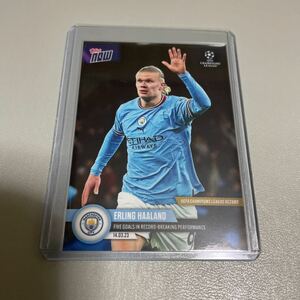 topps now card Erling Braut Haland Manchester City 090 UCL 2022-23 トップスナウ カード アーリング・ハーランド 1試合5得点