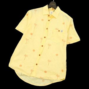 TCSS ティーシーエスエス 春夏 半袖 【ヤシ柄★総柄】 アロハ シャツ Sz.M　メンズ 黄　C3T03758_4#A