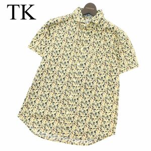 TK タケオキクチ 春夏 半袖 【ペイズリー 花柄 総柄】 シャツ Sz.2　メンズ　C3T03768_4#A