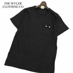 THE WYLER CLOTHING CO ワイラークロージング 春夏 半袖 ポケットカットソー ポケTシャツ Sz.40　メンズ グレー 日本製　C3T04145_5#D